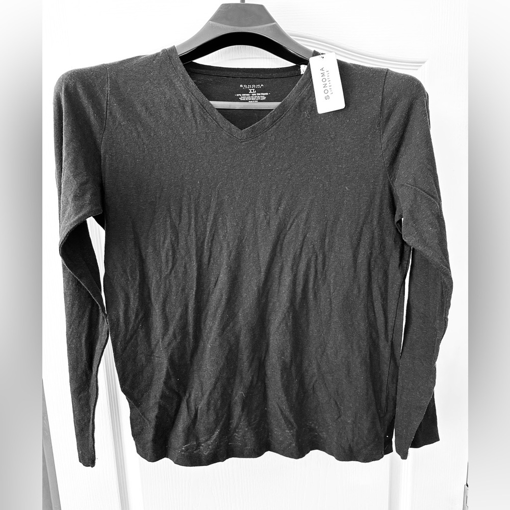 Sonoma Lifestyle Black Long Sleeve Tee XL